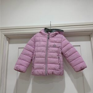 Gerry Pink Girls Kids Puffer Hooded Jacket Winter Snow Coat